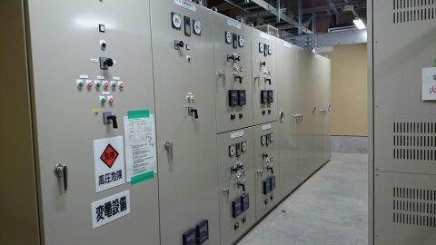 6.6kV 連系連絡盤（開閉器盤）施工例